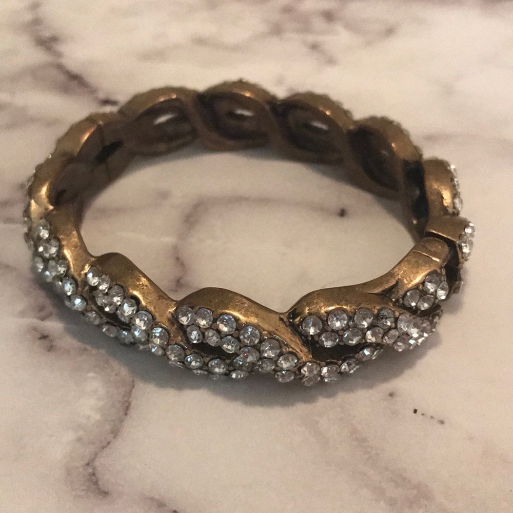 J.Crew Pave Crystal Bangle Bracelet